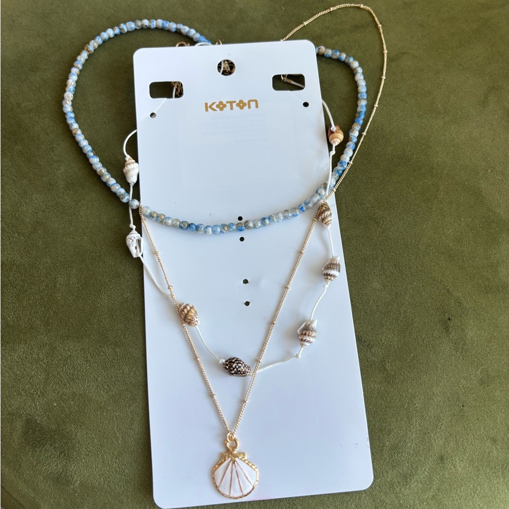 Koton Shell and Bead Necklace Set